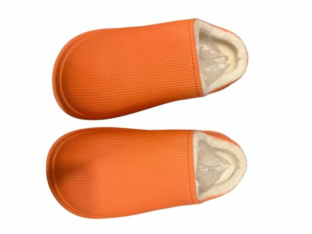 Nwt Cloud Slides Men's Cozy Fur-Lined Clogs- Orange- Size 40-41(6.5-7.5) — image 2 of 8